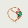 14KT Yellow Gold Sweet Hurricane Finger Ring,,hi-res view 4
