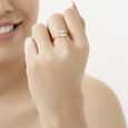 18 KT Yellow Gold Marquise Twist Diamond Ring,,hi-res view 3