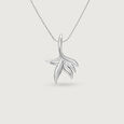 Organic Form Silver Pendant,,hi-res view 3