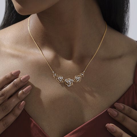 Blossoming Balance Diamond Necklace