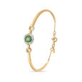 14KT Yellow Gold Diamond Bangle,,hi-res view 1