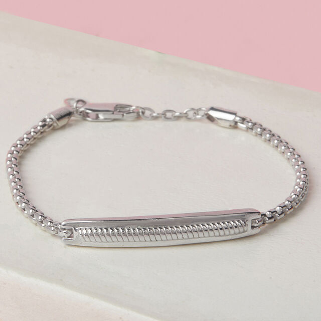 Sleek Statement Silver Bracelet,,hi-res image number null