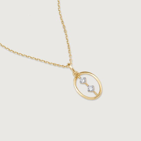 Oval Pop Diamond Pendant