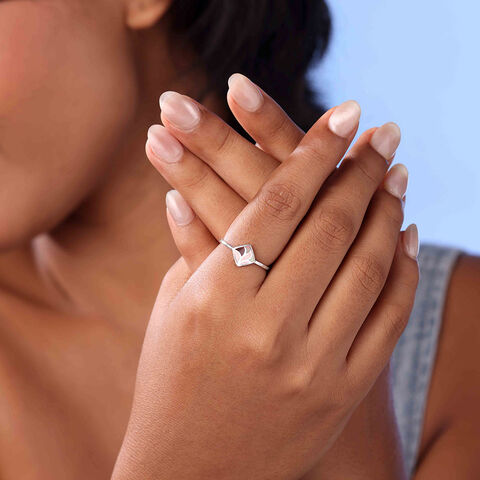 Dreamy Artistic Opal Silver Ring