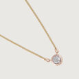 Blooming Beauty 14 kt Gold & Diamond Pendant with Chain,,hi-res view 4