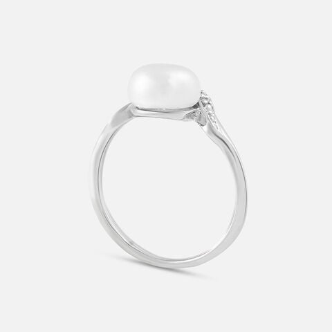 Majestic Pearl Silver Ring