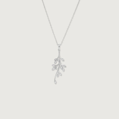 Minimal Drop Silver Necklace