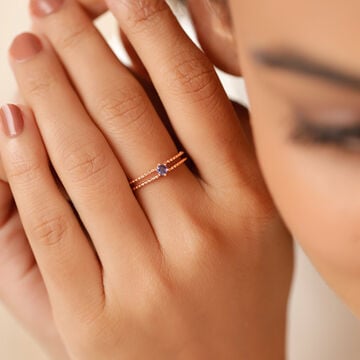 Harmony in Hue 18KT Rose Gold Ring
