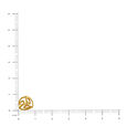 Mia by Tanishq 14KT Yellow Gold Stud Earrings with Floral Design,,hi-res view 4