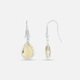 Graceful Silver Hoop Earrings,,hi-res view 4