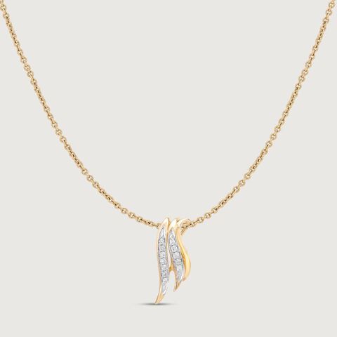 Groovy Glint Diamond Pendant