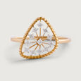 Radiant Bloom Gold & Diamond Finger Ring,,hi-res view 3