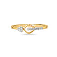 14KT Yellow Gold Captivating Charm Diamond Finger Ring,,hi-res view 2