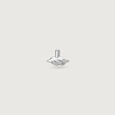 Twisted Leaf Silver Cufflinks,,hi-res view 3