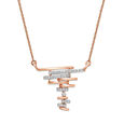 14KT Rose Gold Mystical Mirage Diamond Necklace,,hi-res view 2