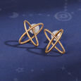 A Graceful Ode To The Cosmos 18 KT Stud Earrings,,hi-res view 1