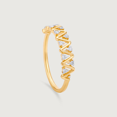 Zigzag Radiance Diamond Ring
