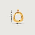 Letter Perfect 'O' Gold Pendant,,hi-res view 5