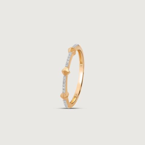 Facet Line Diamond Ring