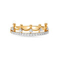 14Kt Yellow Gold Royal Contour Diamond Finger Ring,,hi-res view 1