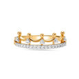 14KT Yellow Gold Royal Contour Diamond Finger Ring,,hi-res view 1