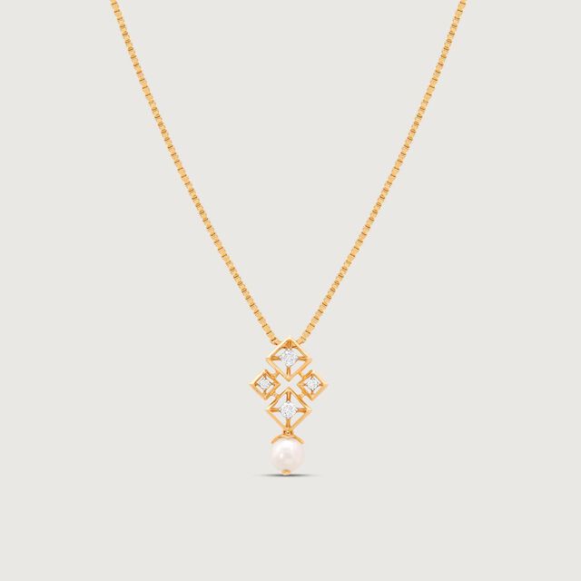Soft Geometry Diamond Pendant,,hi-res image number null