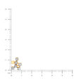 14KT Yellow Gold Diamond Stud Earrings,,hi-res view 4