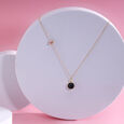 Cute Charm 14KT Chain with Medium Pink Tourmaline Pendant,,hi-res view 1