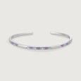 Subtle Spark Silver Bangle,,hi-res view 3