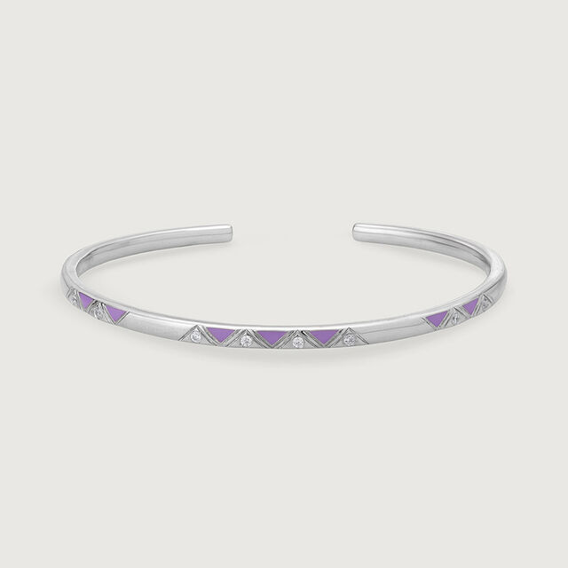 Subtle Spark Silver Bangle,,hi-res image number null