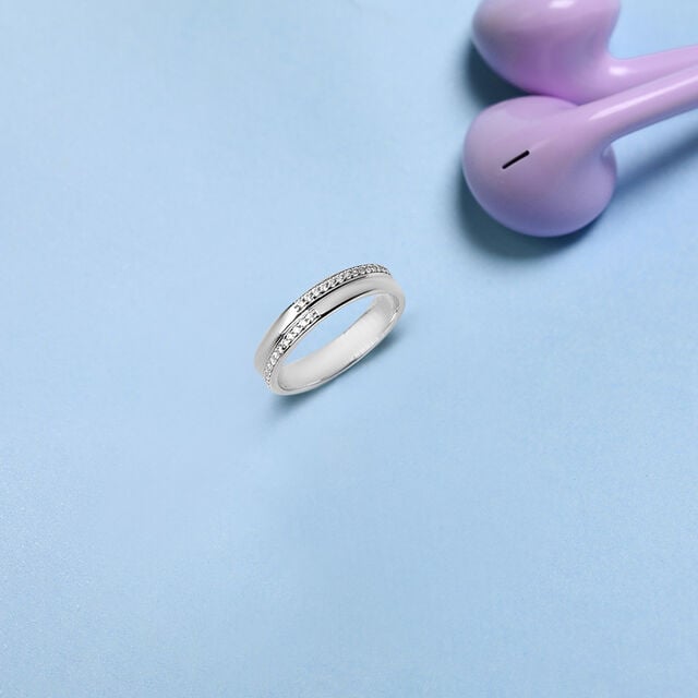 Reflections Of Elegance Silver Finger Ring,,hi-res image number null