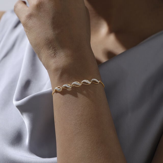Fluid Flame Diamond Bracelet,,hi-res image number null