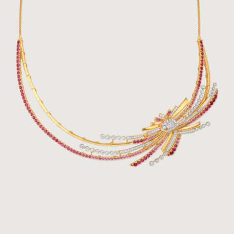 Sunset Radiance Diamond Necklace