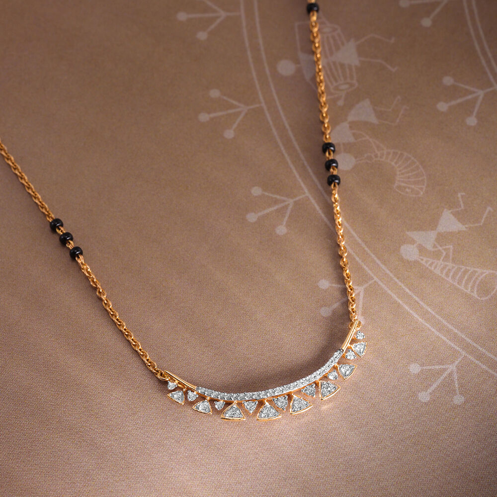 Diamond mangalsutra designs with price livlyness in kalyan jewellers