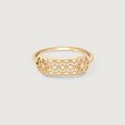 Chic Lattice Gold Ring,,hi-res view 3