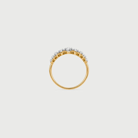 Infinite Rhythm Diamond Platinum Gold Ring