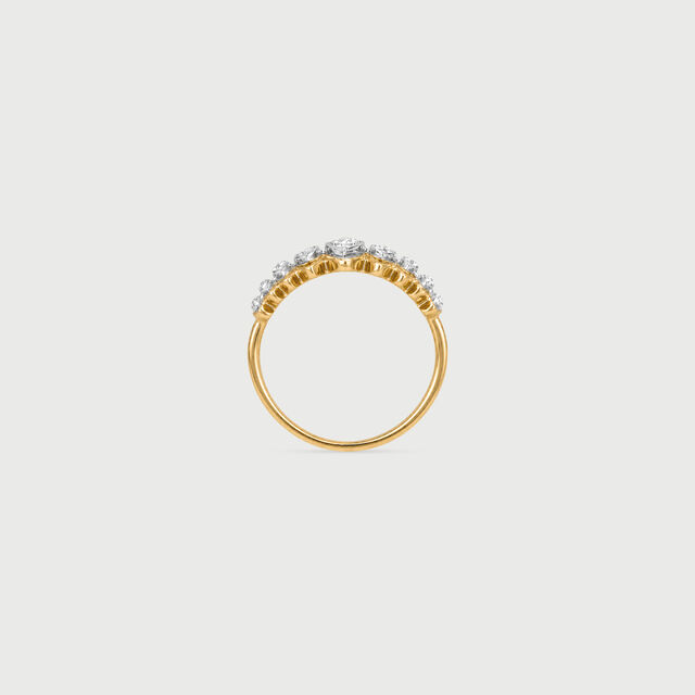 Infinite Rhythm Diamond Platinum Gold Ring,,hi-res image number null