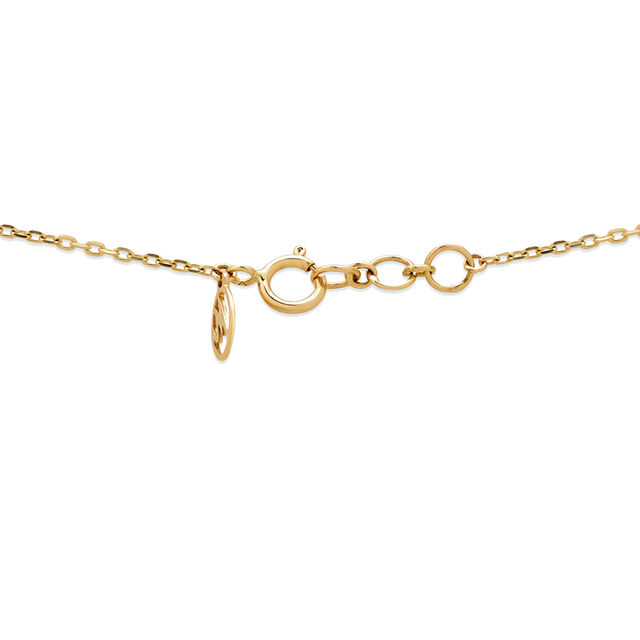 14KT Yellow Gold Delicate Radians Diamond Pendant with Chain,,hi-res image number null