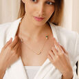 Mini Marvels 18KT Malachite Infinity Yard Chain,,hi-res view 2