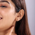 14KT Yellow Gleaming Harvest Stud Earrings,,hi-res view 2