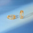 Bold Radiant Gold Hoop Earrings,,hi-res view 1