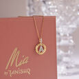 Glowing Initial Diamond Pendant,,hi-res view 1