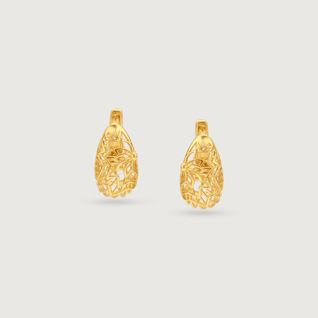 Radiant Filigree Gold Hoop Earrings,,hi-res image number null