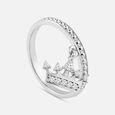 Glam Queen Silver Finger Ring,,hi-res view 4