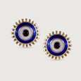 Starlight Evil Eye Gold Stud Earrings,,hi-res view 3