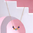 Heart Harmony 18KT Transformable Lapis Lazuli Necklace,,hi-res view 2