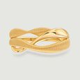 Textured Confluence Gold Ring,,hi-res view 3