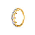 14Kt Yellow Gold Royal Contour Diamond Finger Ring,,hi-res view 3