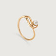 Pearl Essence 18KT Yellow Gold Finger Ring,,hi-res view 2