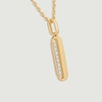 Sleek Linear Diamond Pendant,,hi-res view 4